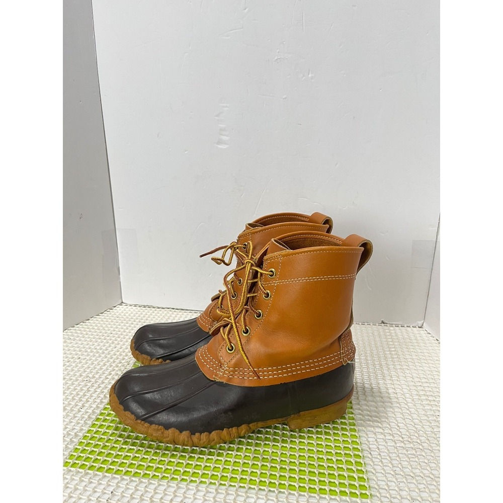 L.L.Bean Maine Hunting Shoe Boots Waterproof Women's Size 7 Brown good condition